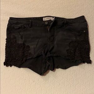 Torrid Black Lace Shorts